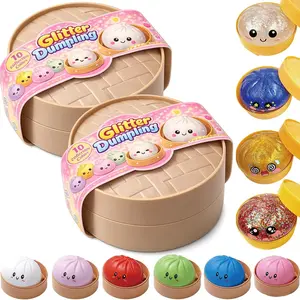 Smiley Dumpling Soft Set, Colorful Sensory Stress Relief Collection, Random Soft Gift Box, Party Favors and Collectibles