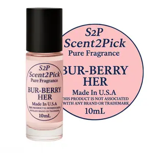 BurBerry Her Inspired Roll-On Fragrance Oil 10ml – Alcohol-Free Long-Lasting Fruity Floral Scent