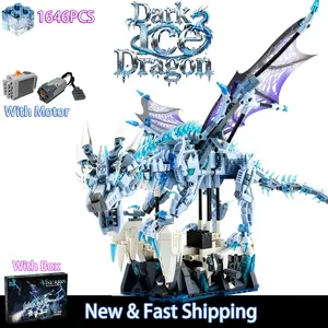 Large Size 1646 Piece Dragon Toy Building Set Motorized Educational Toy Assembly Toy Gift Adult Toy, Birthday Gift