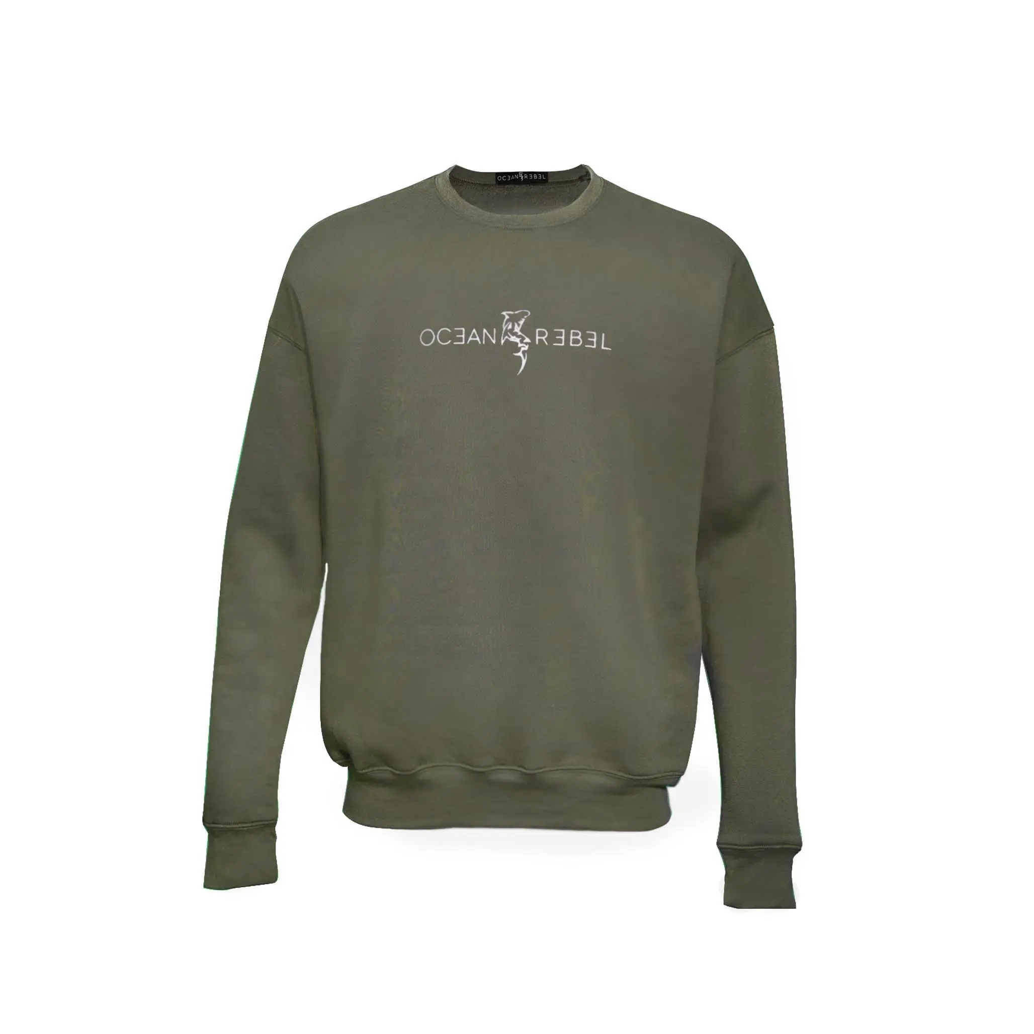 Fleece Blend Sweater - Military Green