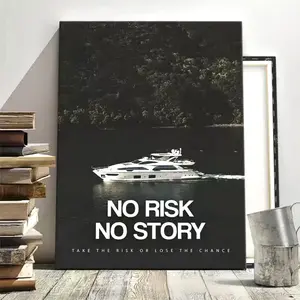 Luxury Yacht Canvas Wall Art Modern Motivational Poster Decor for Living Room
