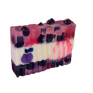 Very Berry Bliss Handmade Goat Milk & Shea Butter Soap - Cute Handcrafted Soap with Natural Ingredients, Yoni Soap Bar for Body Wash