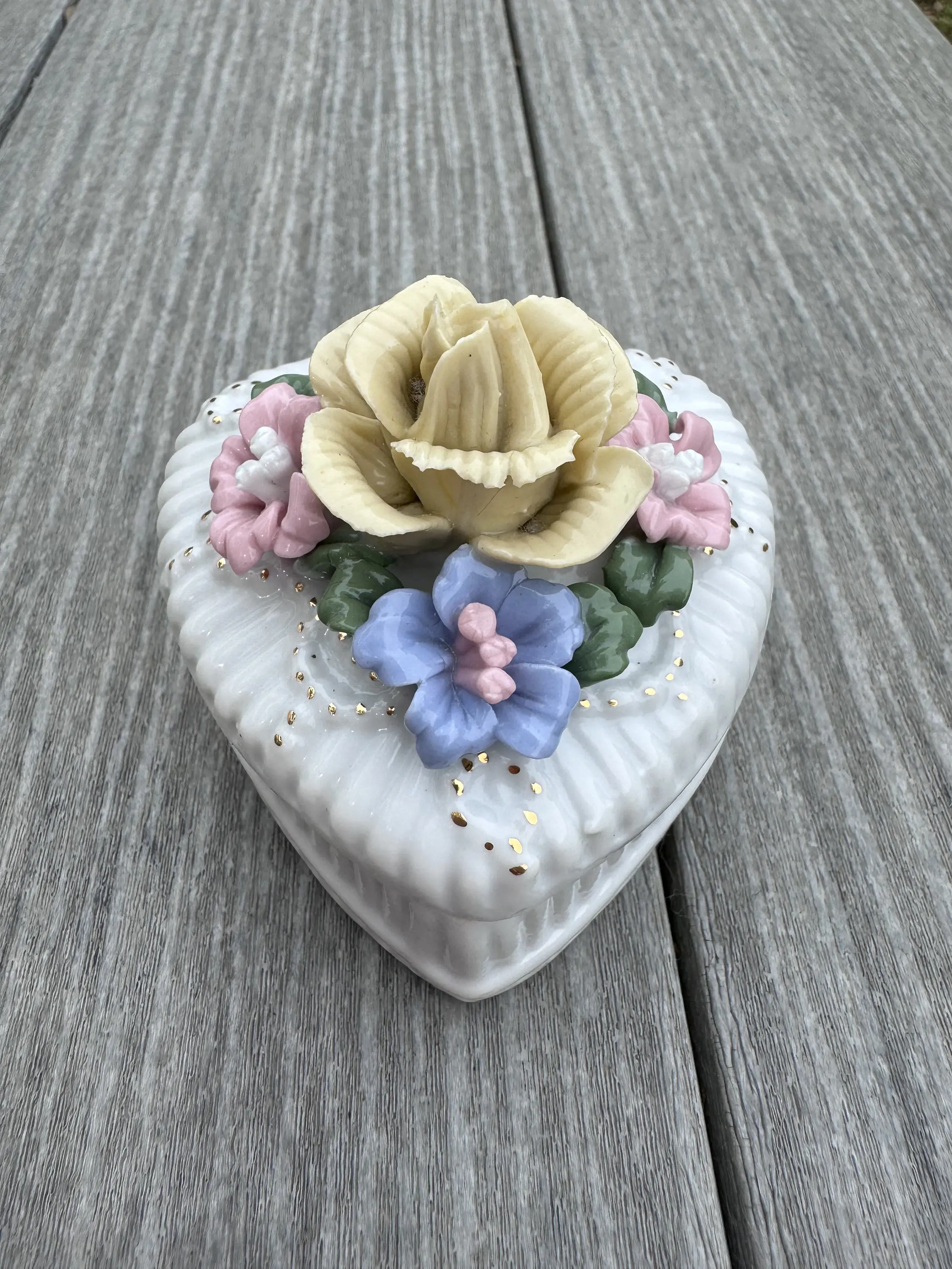 Heart Ceramic Jewelry Holder