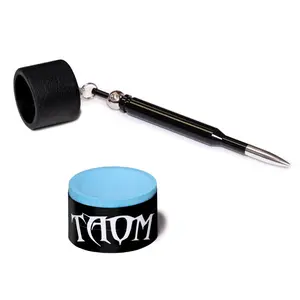 Taom Billiard Pyro Chalk Blue 1 pc w/Bullet Chalk Holder Taom Billiard Pyro Chalk Blue 1 pc w/Bullet Chalk Holder