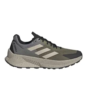 adidas Mens Terrex Soulstride Flow Trail Running Sneakers Shoes - Beige, Green, Grey