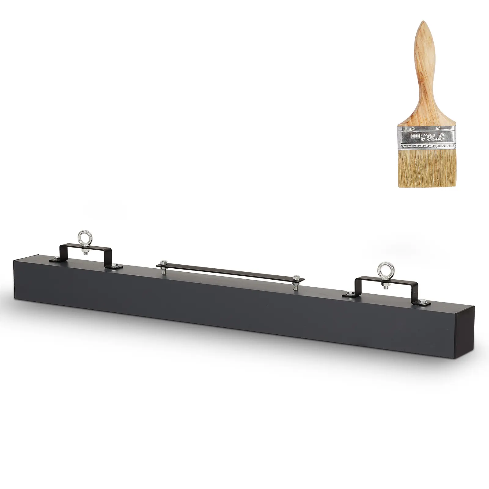 48 Inches Hanging Magnetic Sweeper, 120 LBS Lifting Capacity, Heavy-Duty Nail Magnet Sweeping Tool, Industrial Hanging Magnet Perfect for Forklift Use