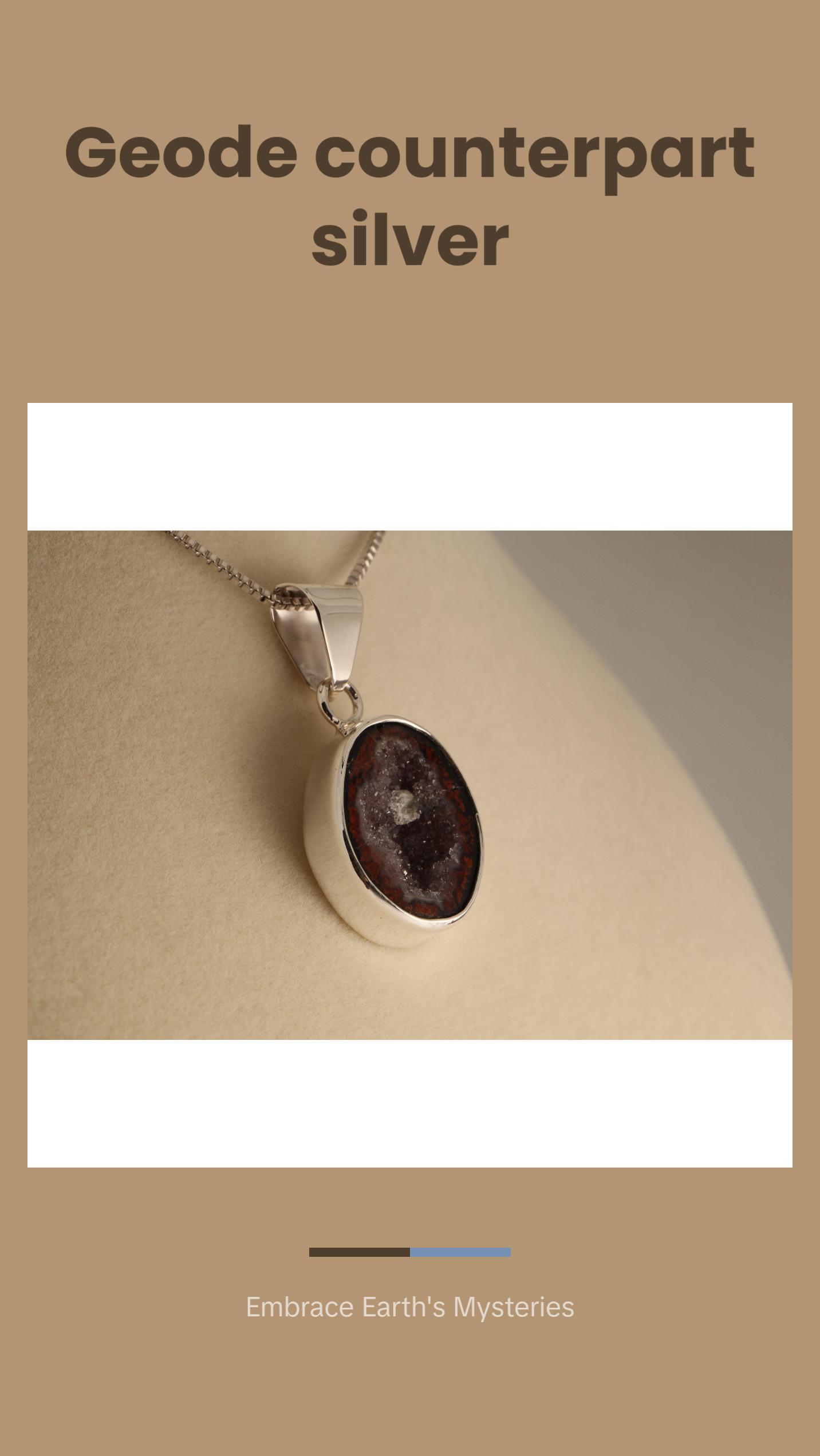 Veil of the Abyss – Geode Pendant in 925 Silver