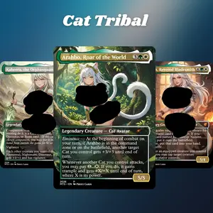 MTG Proxy 100+ Card Commander Deck Cat Tribal Go-Wide Tokens & Pride Synergy Strategy Theme Ready to Play Magic Style Deck Perfect Gift for Collectors and Card Players