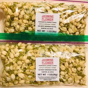 Jasmine Flower Herbal Tea 1 oz or 2 oz - No Caffeine, Organic Tea - Beverage