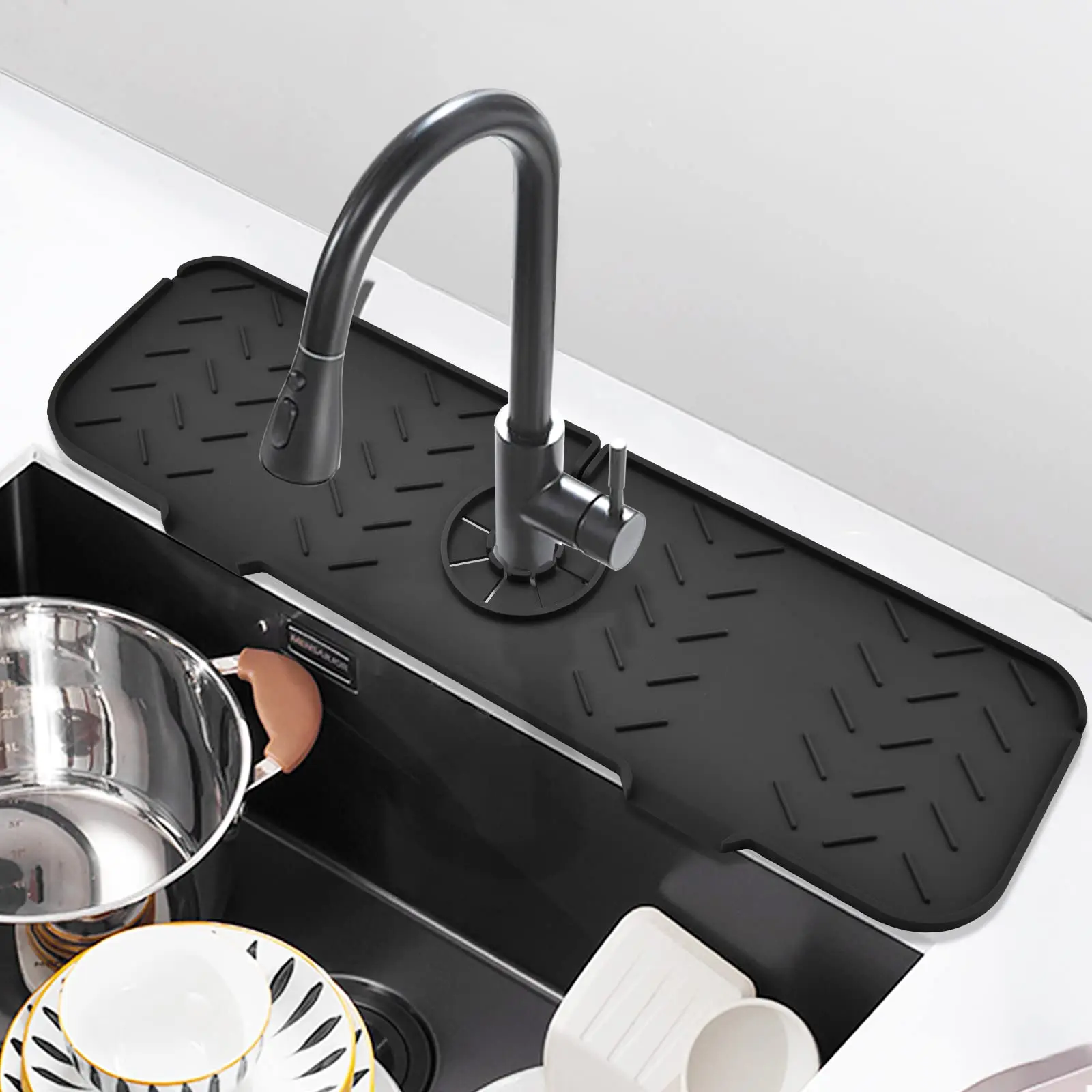 Splash Safe Silicone Faucet Mat
