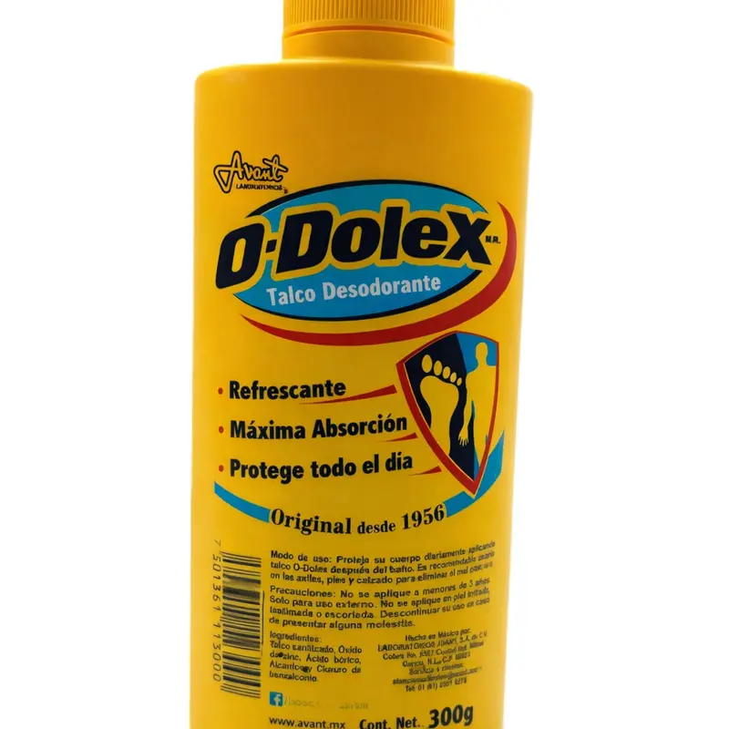 O-Dolex Deodorant Talcum Powder 150 g/300 g – Original, Natural & Fresh – Foot and Body Odor Control