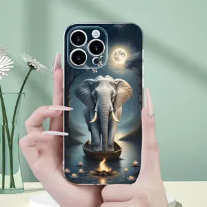 Unique and elegant elephant design phone case, suitable for various iPhone models. Perfect gift for friends, family, girlfriend, and boyfriend.
