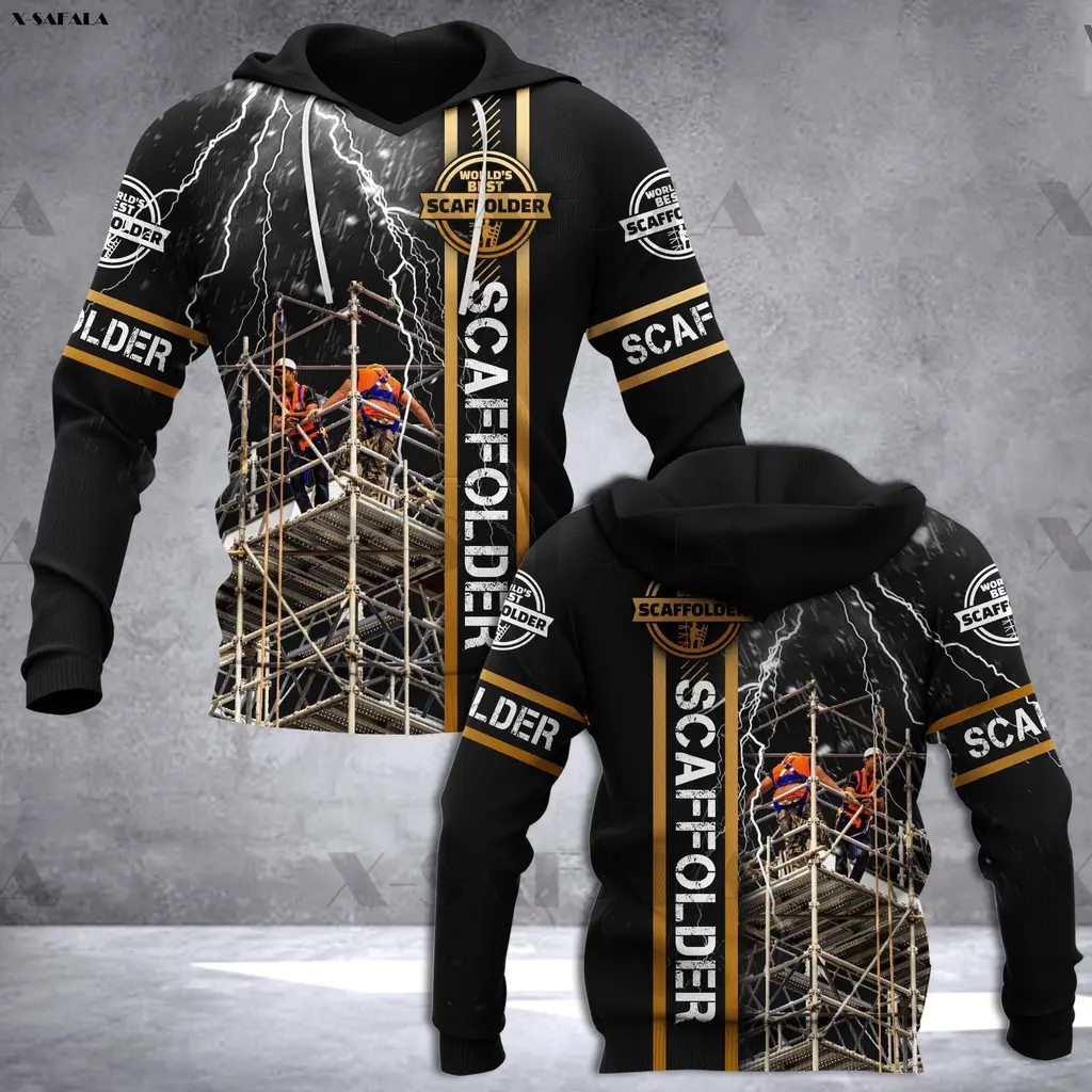 New Fashion SCAFFOLDER Operator Welder All Job Hoodies Cosplay 3D Printe Hoodie Men'S Pullover Sweatshirt Streetwear Tracksuits Jersey Gift Can Be Customizable