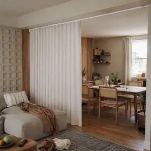 Extra Wide Foldable Divider Curtain for Open Spaces