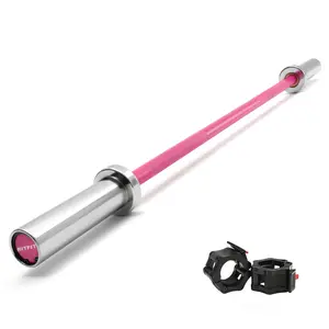 RITFIT 4ft 2-Inch Standard Olympic Barbell - 350lbs/500lbs Capacity Barbell Weights for Squat, Deadlift - Home Gym Strength Training Equipment, Standard Barbell