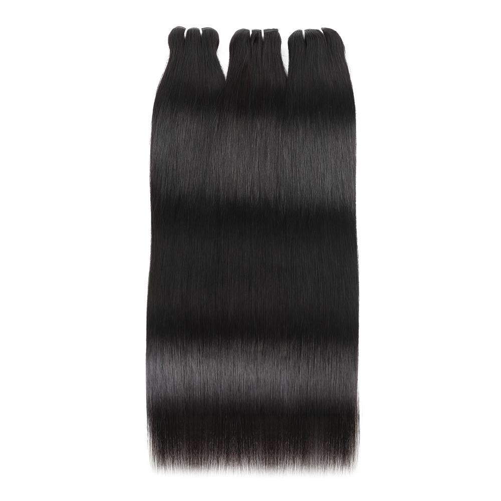 Body Wave Sew in Hair Extensions 2x6 Closure Quick Weave 30inch Brazilian Raw Human Hair Bundles with Closure Salon Quality Body Wave Hair 1 3 4 Bundles
