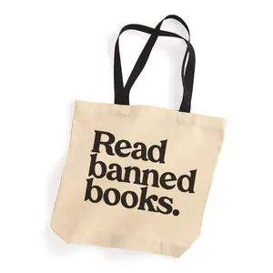 Read Banned Books Canvas Tote Bag - Perfect for Book Lovers