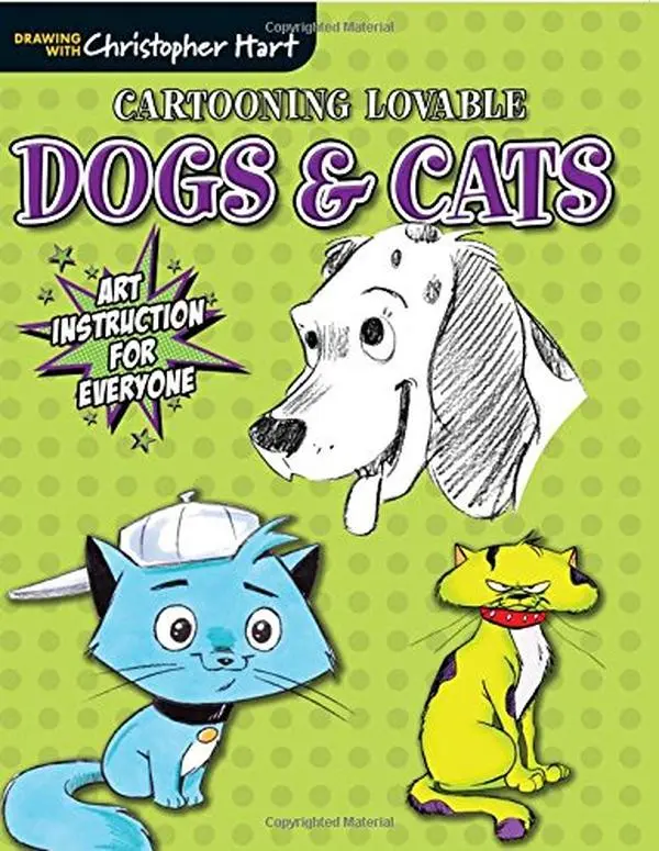 USED-Cartooning Lovable Dogs & Cats-From Christopher Hart this Quick Drawing Guide Lets You Create a Wide Variety of Your Favorite Pets by Christopher Hart (Paperback)