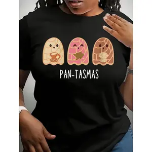 Funny Pantasmas Ghost Pan Dulce T-Shirt, Cute Ghost Conchas Tees, Latina Shirt, Mexican Halloween T-Shirt, Halloween Gift For Woman