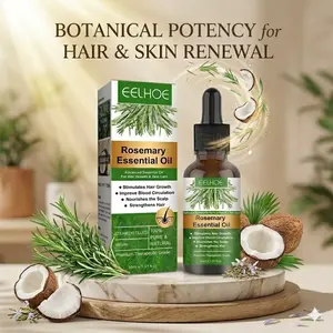 Rosemary Hair Care Oil Gentle Scalp Care for Smooth, Lustrous, and Naturally Voluminous Hair 30ML/1 fl. oz.