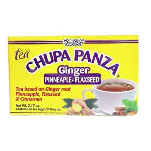 GN Vida Antioxidant Tea - Ginger Pineapple Flaxseed Cinnamon Blend 30 Tea Bags 3.17 oz Healthcare Edible Vitamin Dietary Supplement Fitness