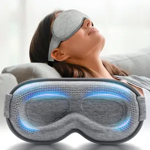 Weighted Eye Mask for Sleeping – 3D Contoured Blackout Sleep Mask with Memory Foam, Lash Extension Friendly, Gray Blindfold for Women & Men, Meditation & Travel Essentials