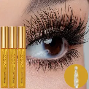 Natural Eyelash and Eyebrow Enhancer Serum, 1/3 Counts with Natural Ingredients Eyelash Growth Serums for Healthier Lashes and Brows, Volumizing Eyebrow Serum for a Glam Look, Lash Enhancing Serum