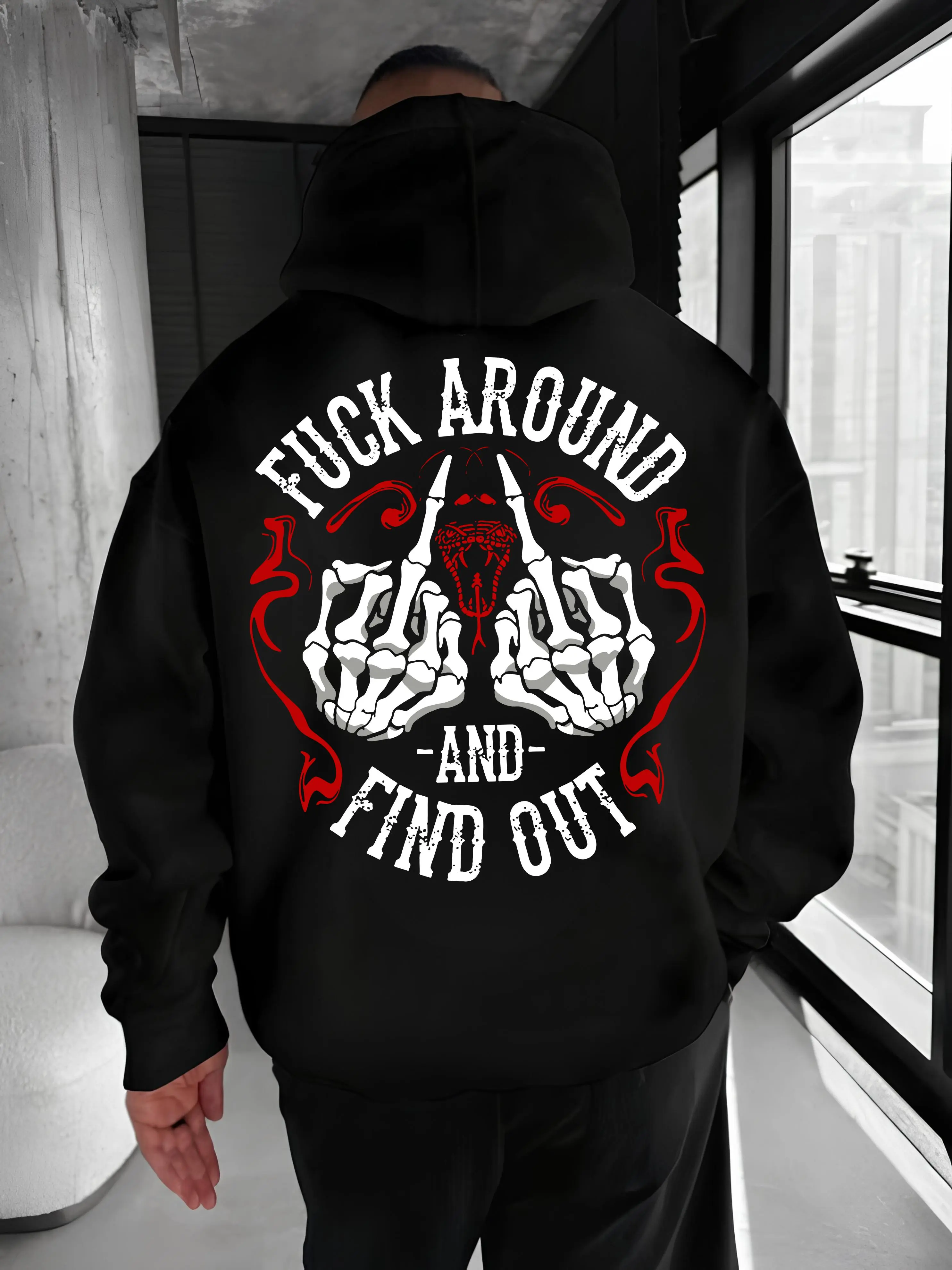 Fuck Around And Find Out Print Hoodie & T Shirt, Red Line Version, Shirt for Gen X