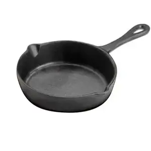 1880 Hospitality 1022998 Round 5.5" Cast Iron Fry Pan - 12 / CS