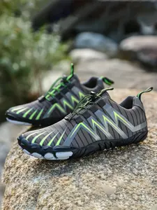 Men's Breathable Mesh Cycling Shoes, Road Mountain Bike Shoes, Anti-Slip Beach Wading Shoes, Quick-Dry Fabric, Rubber Sole, Casual Style