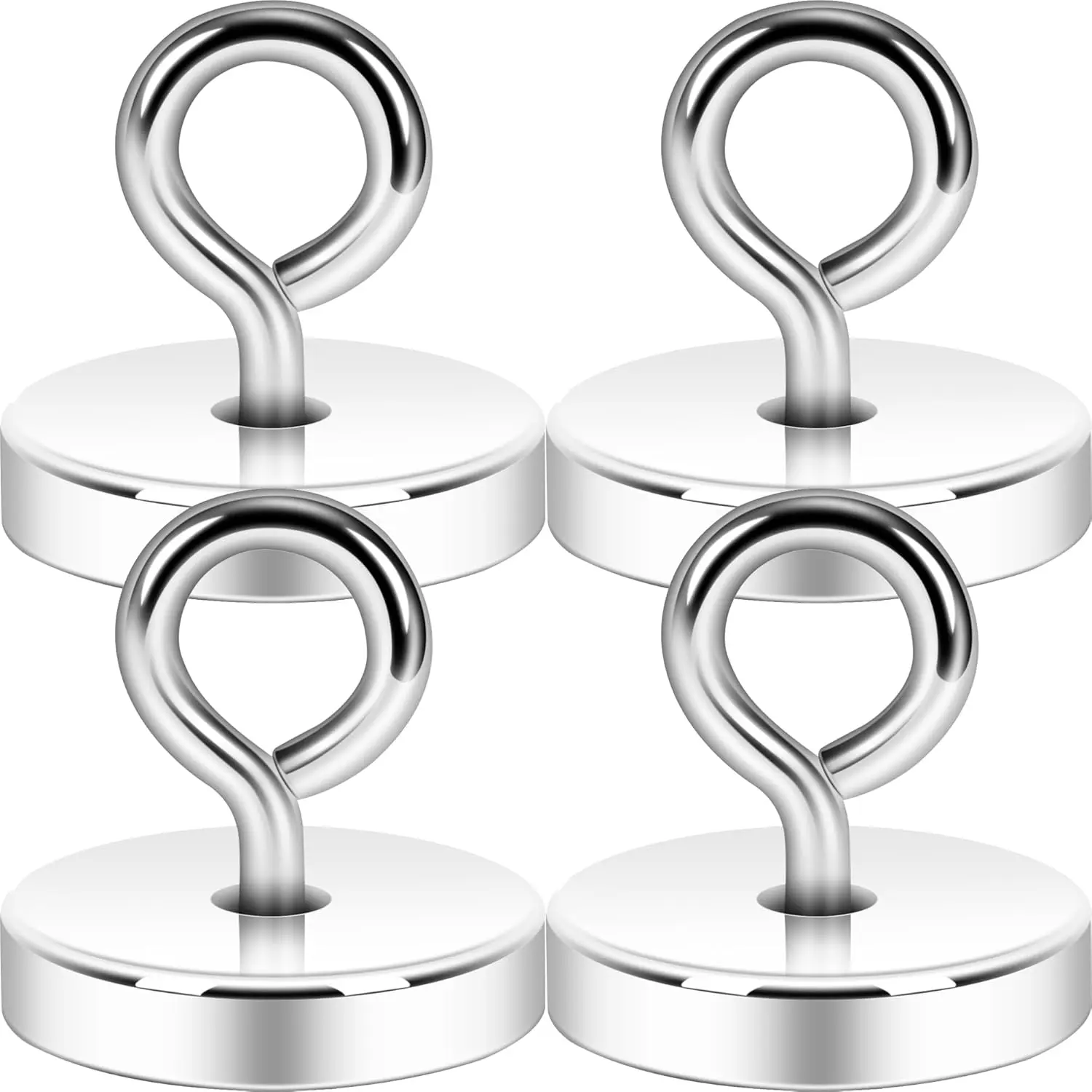 Eyeblot Hooks, 120lb Heavy Duty Extra  Large  Hook with Eye Bolt for Cruise Cabin, Eyelet Hanger for Hanging, Cruise Essentials Hook(, 4 Pack)