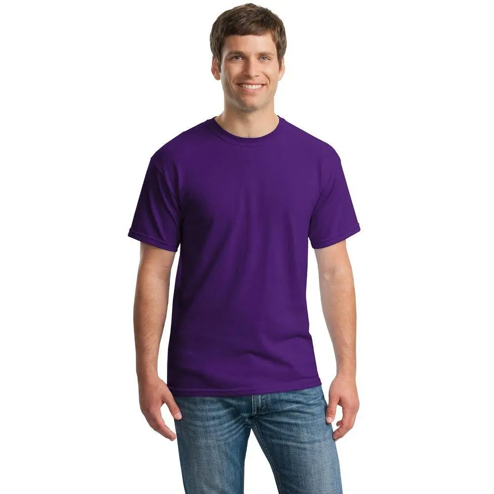 Gildan G500 Heavy Cotton Tops, Unisex Short Sleeve Seamless Round Neck, 5.3 oz Preshrunk Fabric with Tear-Away Label, Classic, Heavy Weight, 2Xl, 3Xl, 4Xl, 5Xl, Casual, Crew Neck, Plain