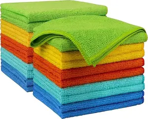 Microfiber Cleaning Cloth 20PK, Microfiber Towels for Cars, Dusting Cloth Cleaning Rags for SUVs, House, Kitchen, Window, Workshops, Cleaning Supplies 12"×12"