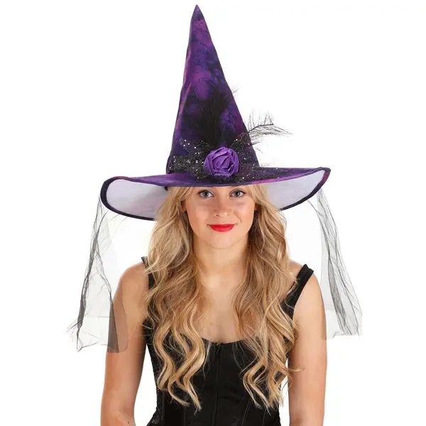 Adult Elegant Purple Witch Hat