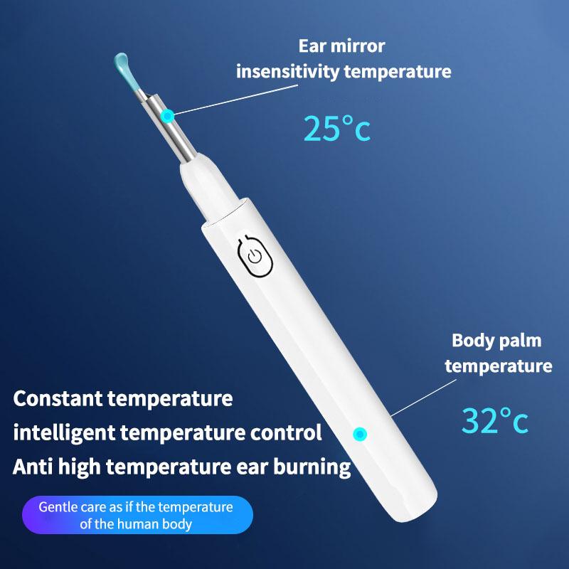 Say goodbye to blind ear cleaning with this visual ear wax removal tool! Equipped with a high-definition camera and built-in LED light, it lets you see every detail inside the ear canal in real time on the integrated screen, making ear cleaning safe, easy