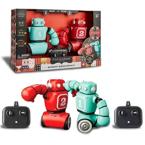 FAO Schwarz Robot Knockout Boxing Set Infrared Wireless Control Sound Effects