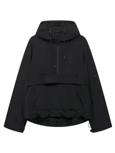 Women's Waterproof Windproof Hooded Jacket, Casual Long-Sleeve Zipper Jacket, Fall & Winter Outerwear, Ladies' Fashionable Jacket