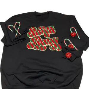 Santa baby chenille iron On patch