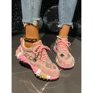 Unisex Casual Sneakers, Round Toe Low Top Design, Textile Upper Material, Rubber Sole, Perfect for Daily Wear & Trendy