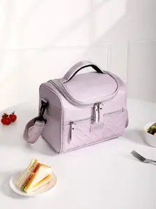 2026 New Outdoor Picnic Insulated Lunch Bag, Large Capacity Handheld Ice Pack, Casual Plain Style, All Seasons Use, Perfect for Work Meals