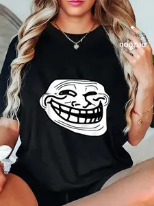 100% Cotton Troll Face Meme Funny Dank Meme Troll Face T-Shirt