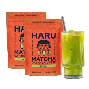 Haru Original Matcha Oat Milk Latte 2-Pack 9.8 oz (Makes 20 Lattes)