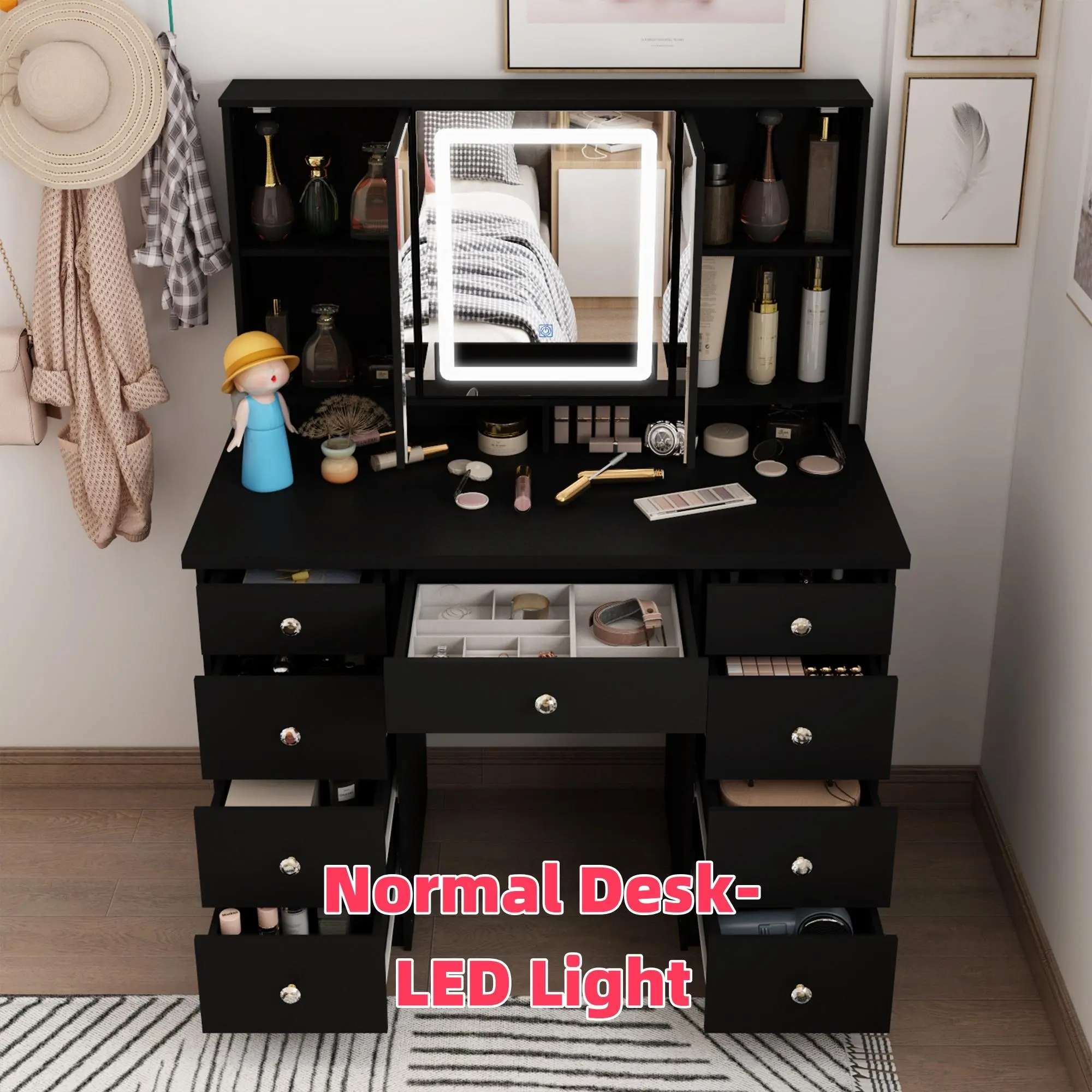 05-Normal Desk-LED Light-Black