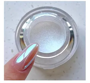 Pretty Diva Moonlight Chrome Nail Powder, Unicorn Mermaid Chrome Powder for Nails, Aurora Nail Powder Iridescent Nail Chrome Powder, Nail Art Glitter Decoration for Home DIY Salon Manicure Pigment