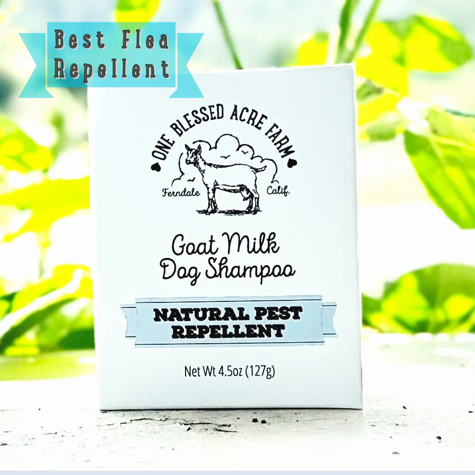 Dog Shampoo Bar Soap, 4.5 oz. - Natural Flea Repellent For Dogs, Gentle on Skin