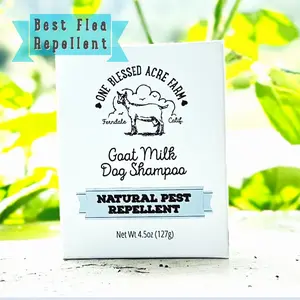 Dog Shampoo Bar Soap, 4.5 oz. - Natural Flea Repellent For Dogs, Gentle on Skin