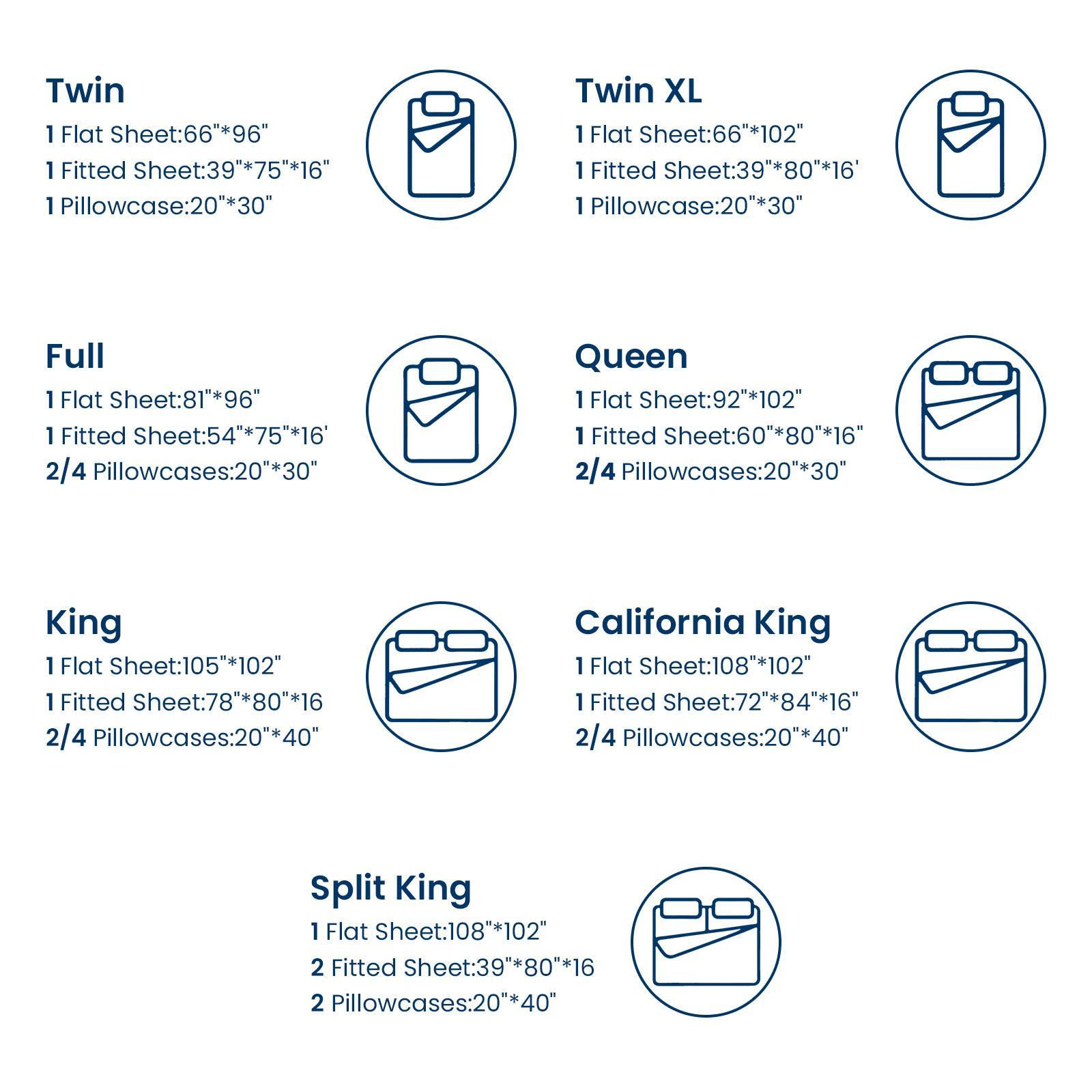 Shilucheng Bamboo Sheets Set 4/6 Pc,Cooling Breathable & Hotel Luxury Super Silky Soft, 16'' Deep Pocket, Wrinkle, Fade Resistant Springtok