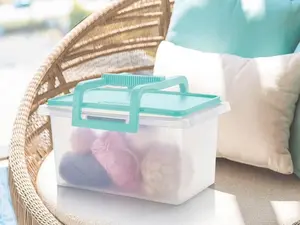 Tupperware Carry All Storage Container Classic Design with Secure Lid and Durable Handle for Easy Transport