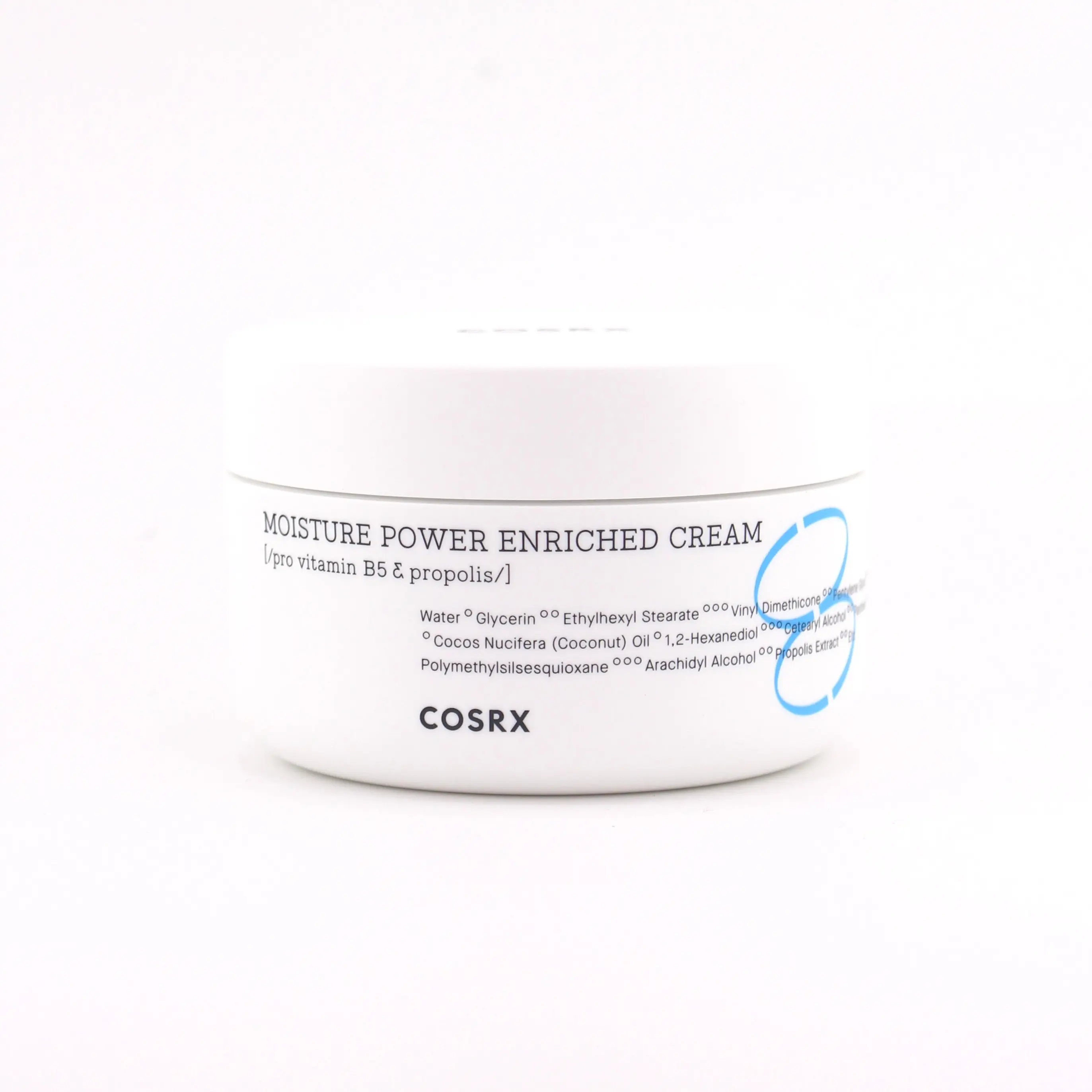 COSRX Hydrium Moisture Power Enriched Cream - 50g Cream Form, Lightweight Niacinamide & Panthenol Moisturizer to Hydrate All Skin Types, Soothing Skin Repair for Adults, 24 Months Shelf Life