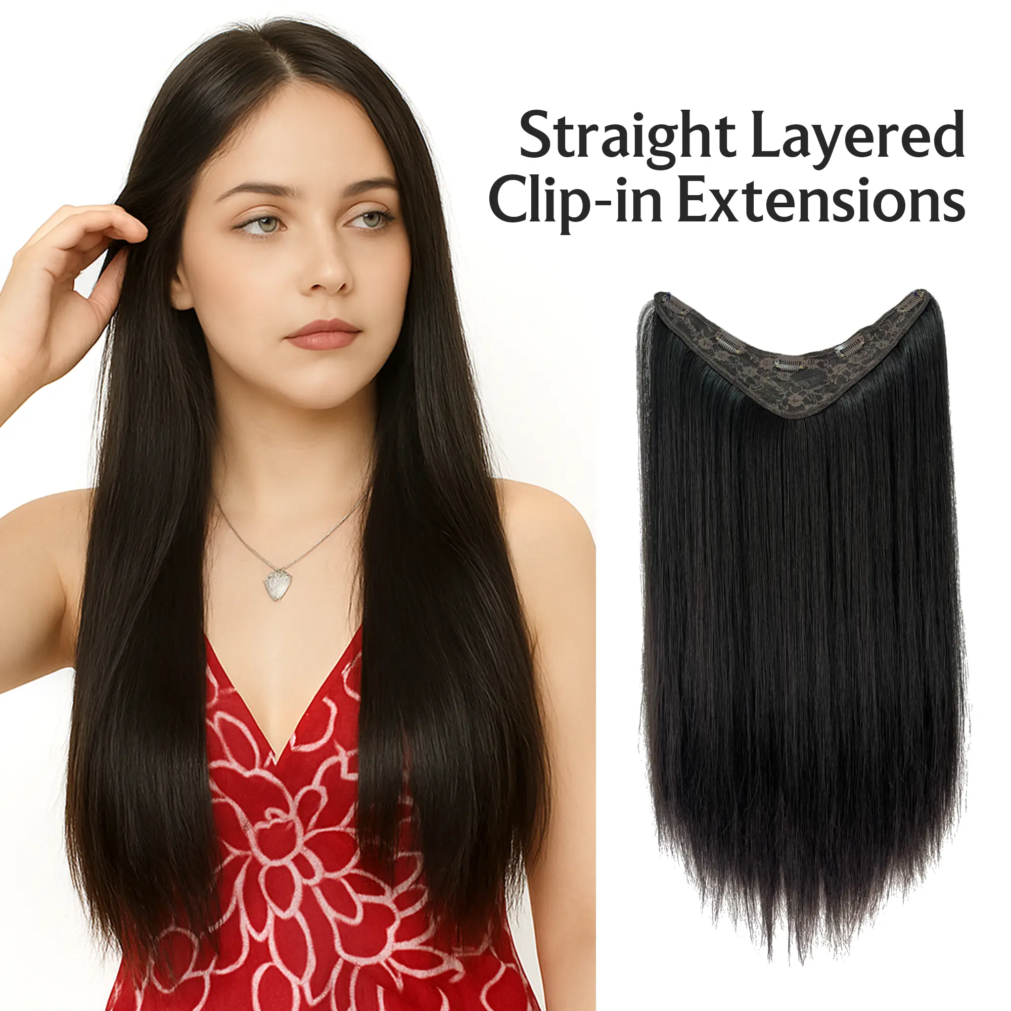 Hair Extension - Straight Layered Hair Extension - Straight Layered